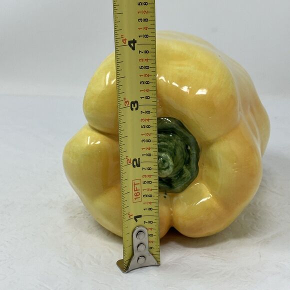 Vintage A Due Tosin Italy Majolica Ceramic Yellow Pepper Art Pottery Vegetable - Picture 9 of 9
